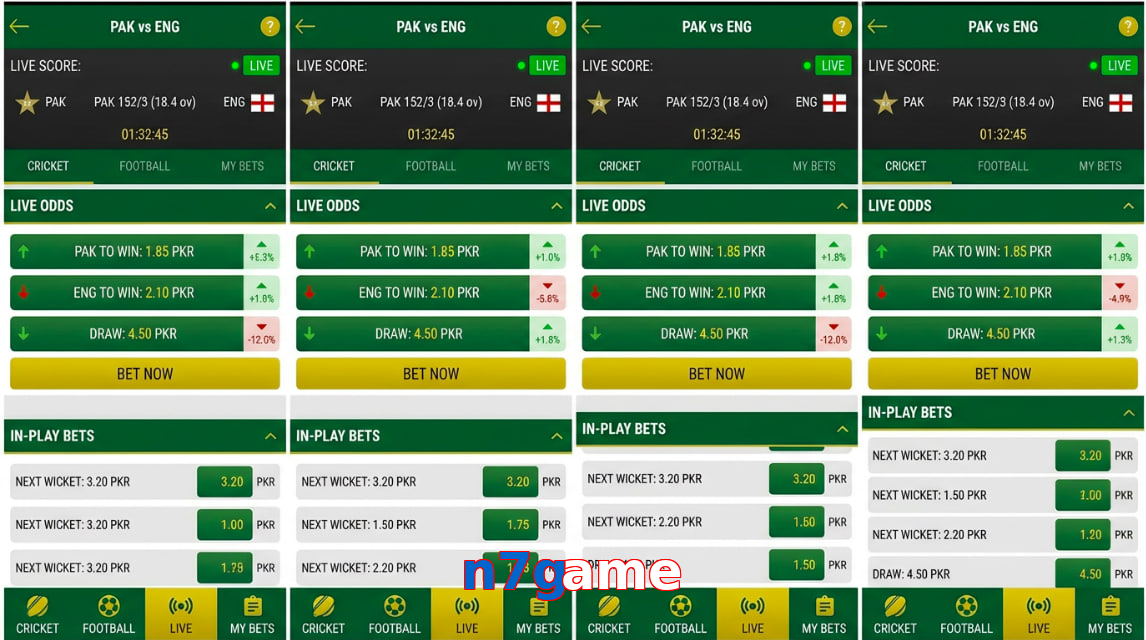 Game list for N7game bet section